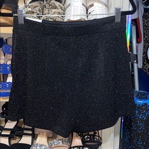 NWT black sparkle express shorts